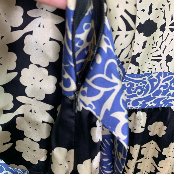 Tibi Silk Kimono Floral Midi Dress G11 - Picture 6 of 8